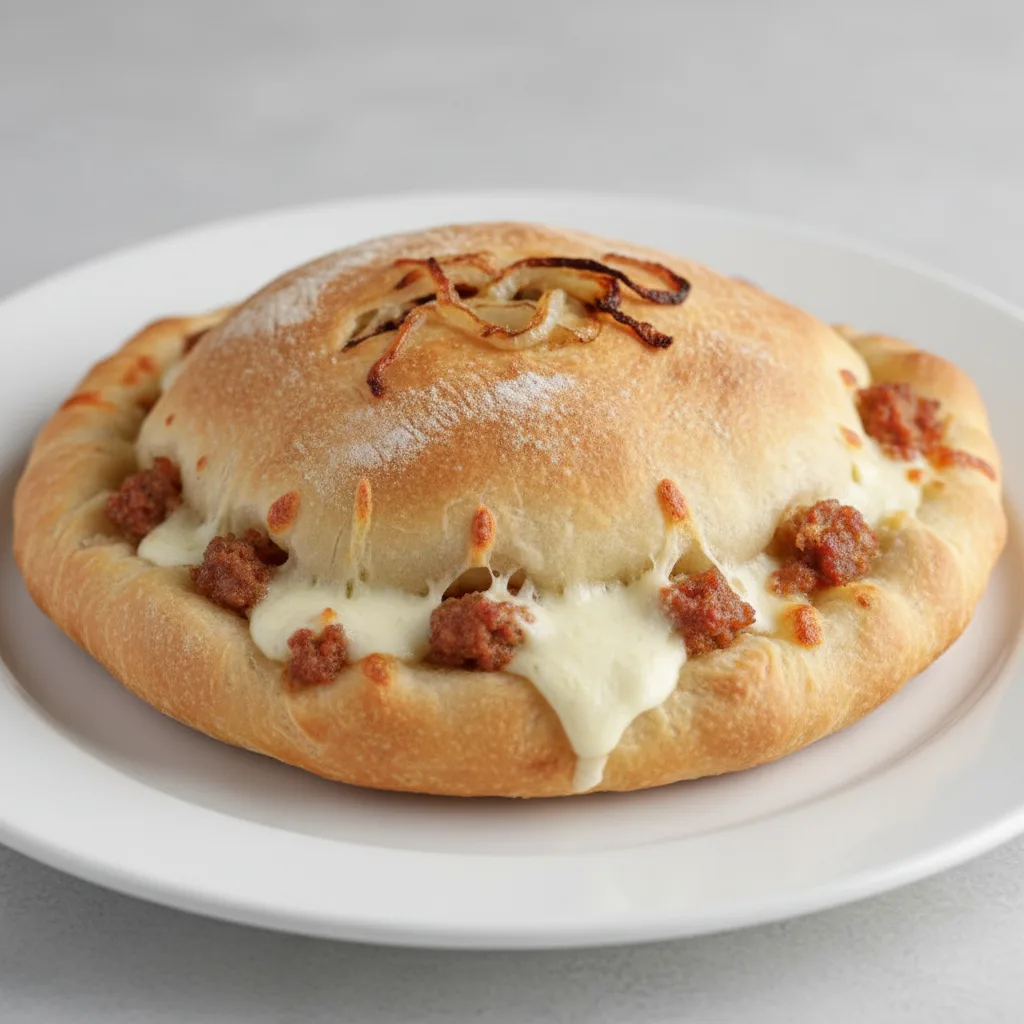 Sausage and Caramelized Onions Calzone Sausage and Caramelized Onions Calzone