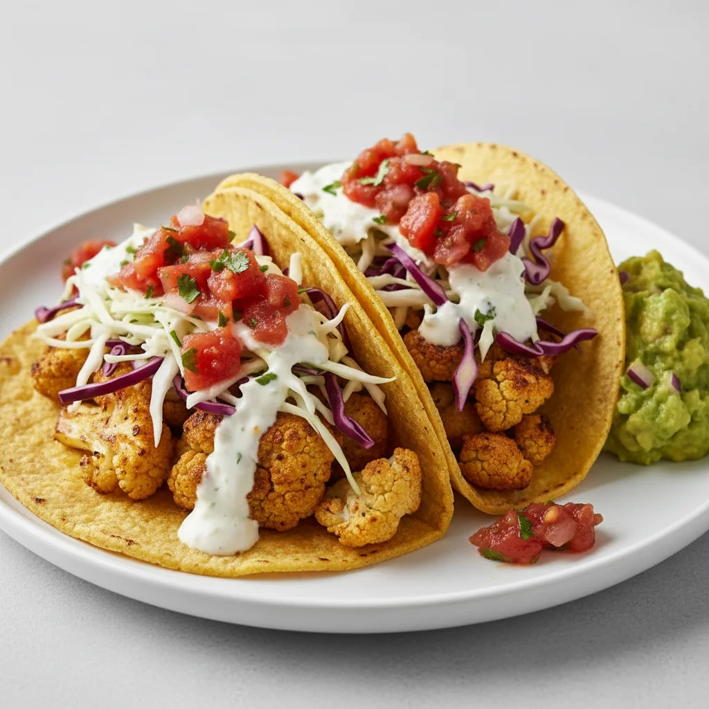 Baja Cauliflower Tacos Baja Cauliflower Tacos