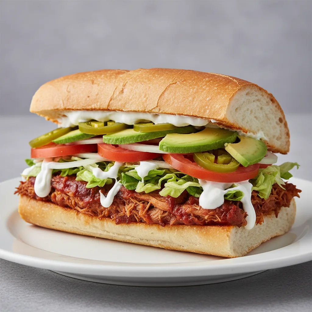 Latin Style Street Sandwich "Torta" Latin Style Street Sandwich "Torta"