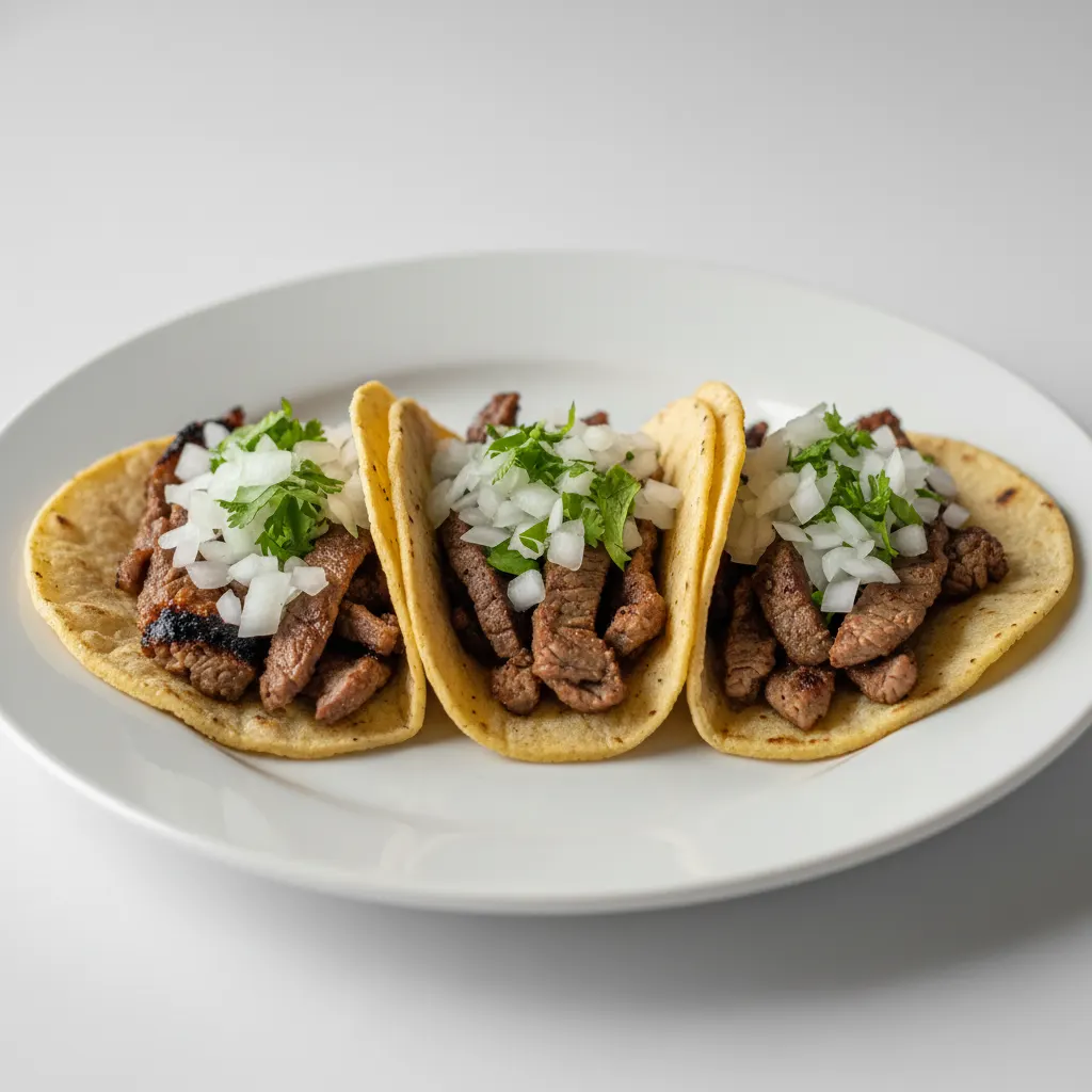 Carne Asada Street Style Tacos (3 Pieces)