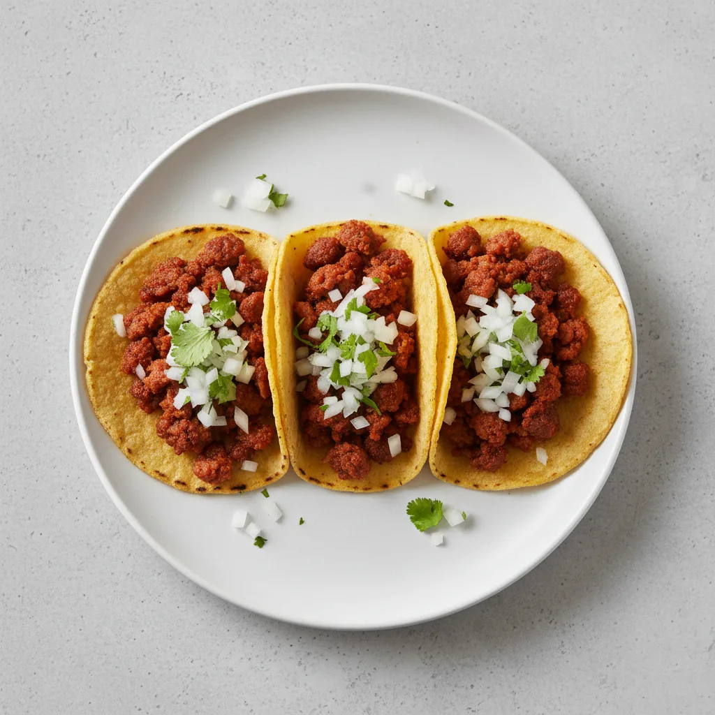 Chorizo Street Style Tacos (3 Pieces)
