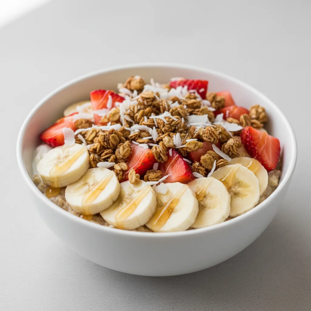 Strawberry Banana Breakfast Bowl