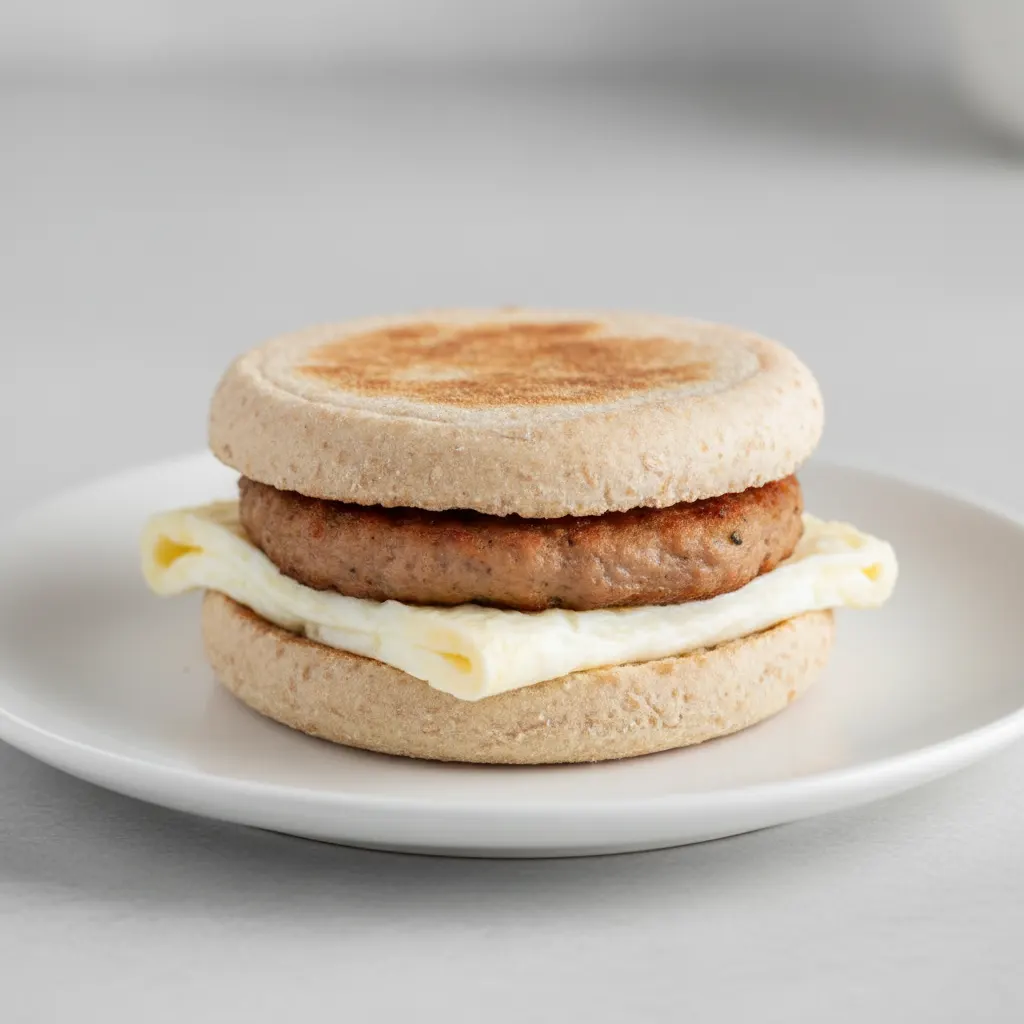Turkey Sausage and Egg Whites Sandwich