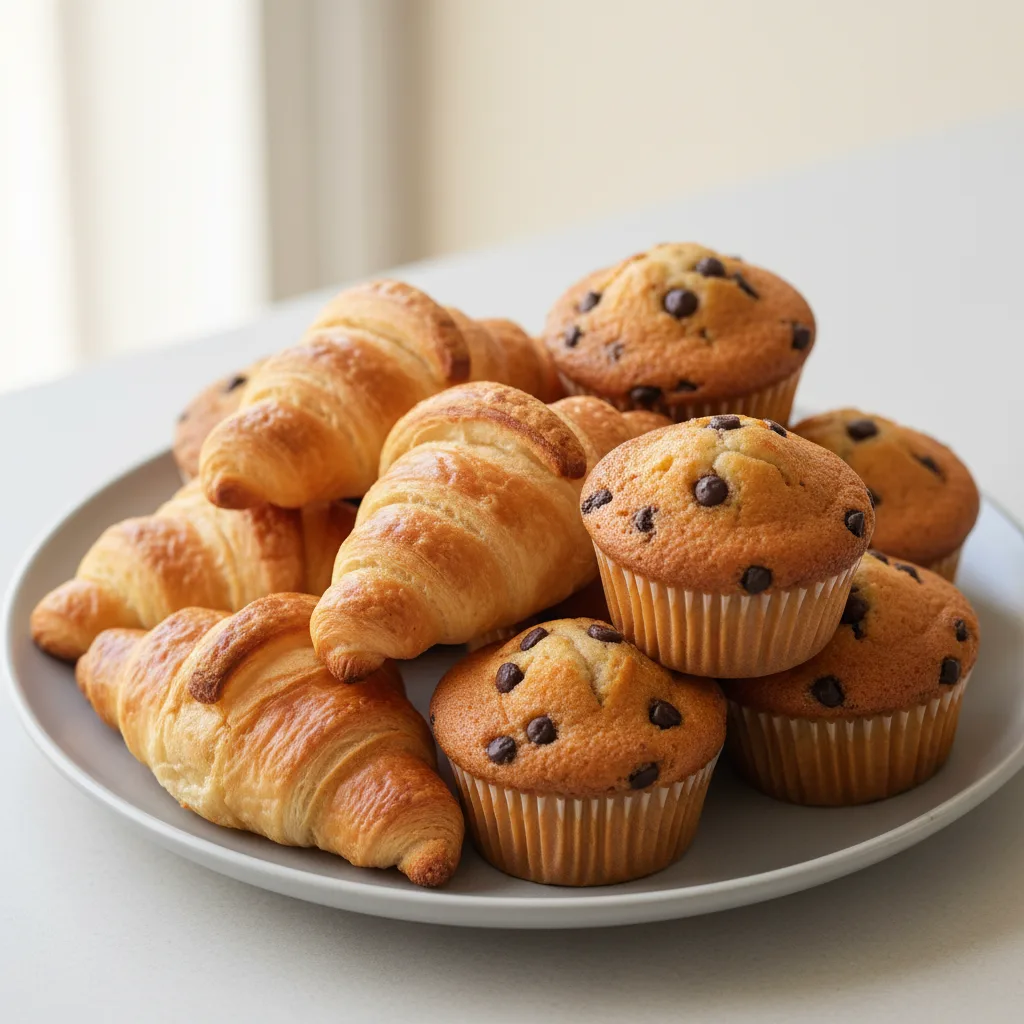 Croissants and Mini Muffins Croissants and Mini Muffins