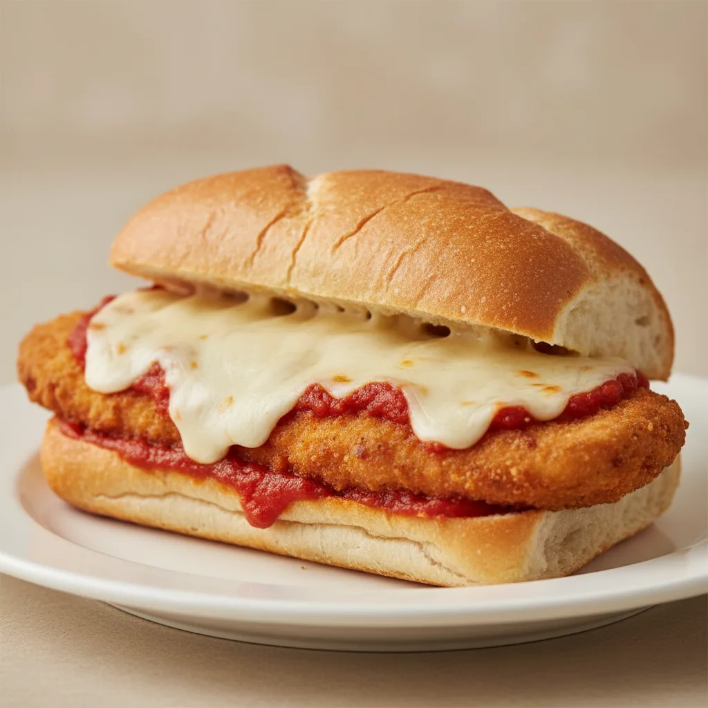 Chicken Cutlet Parmigiana Sandwich Chicken Cutlet Parmigiana Sandwich