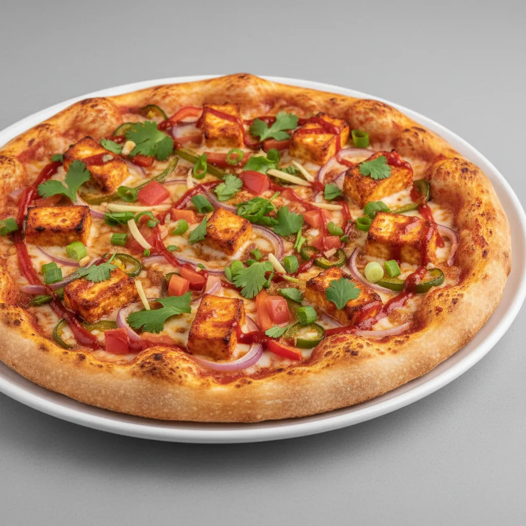 Chili Paneer Pizza Chili Paneer Pizza