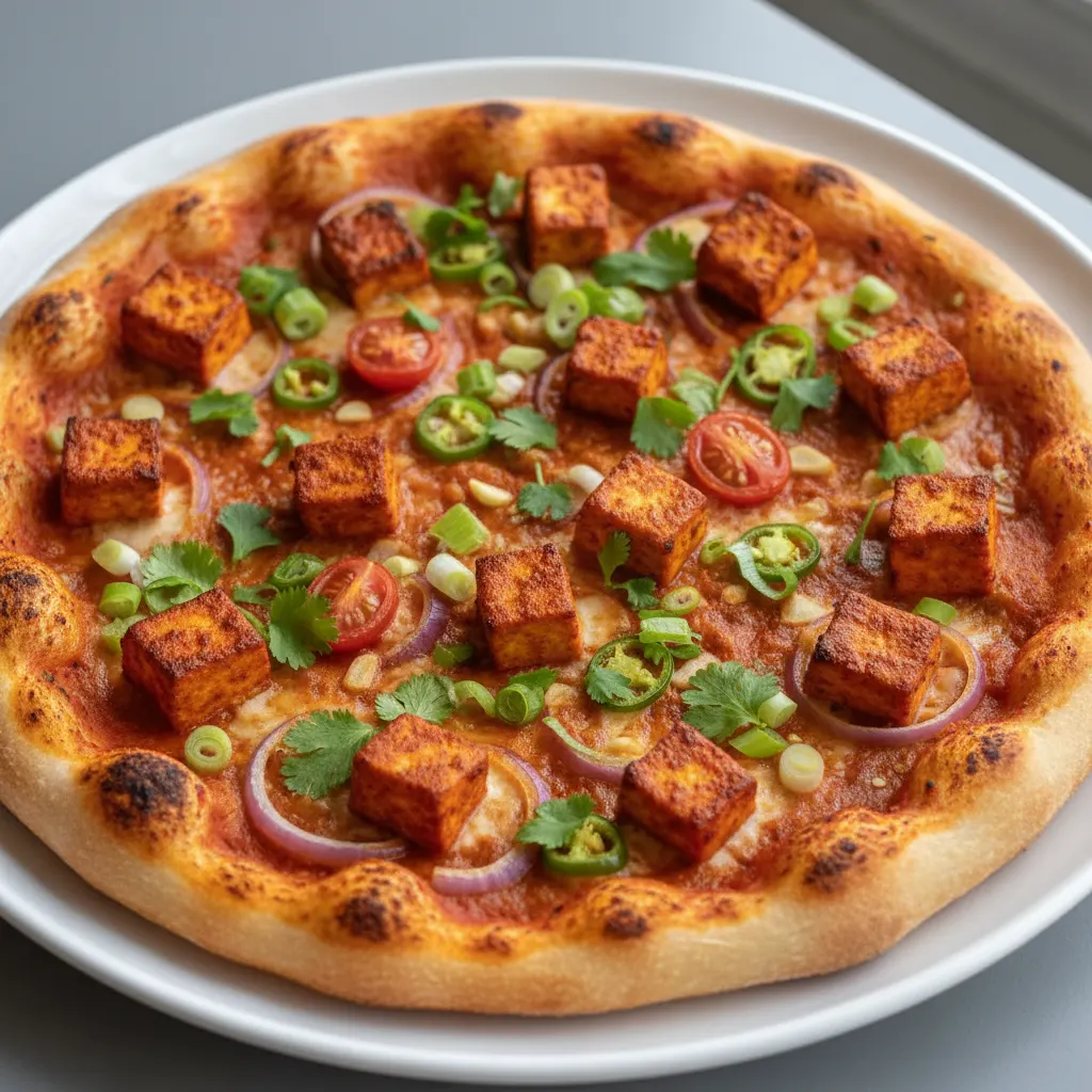Tandoori Paneer Pizza Tandoori Paneer Pizza