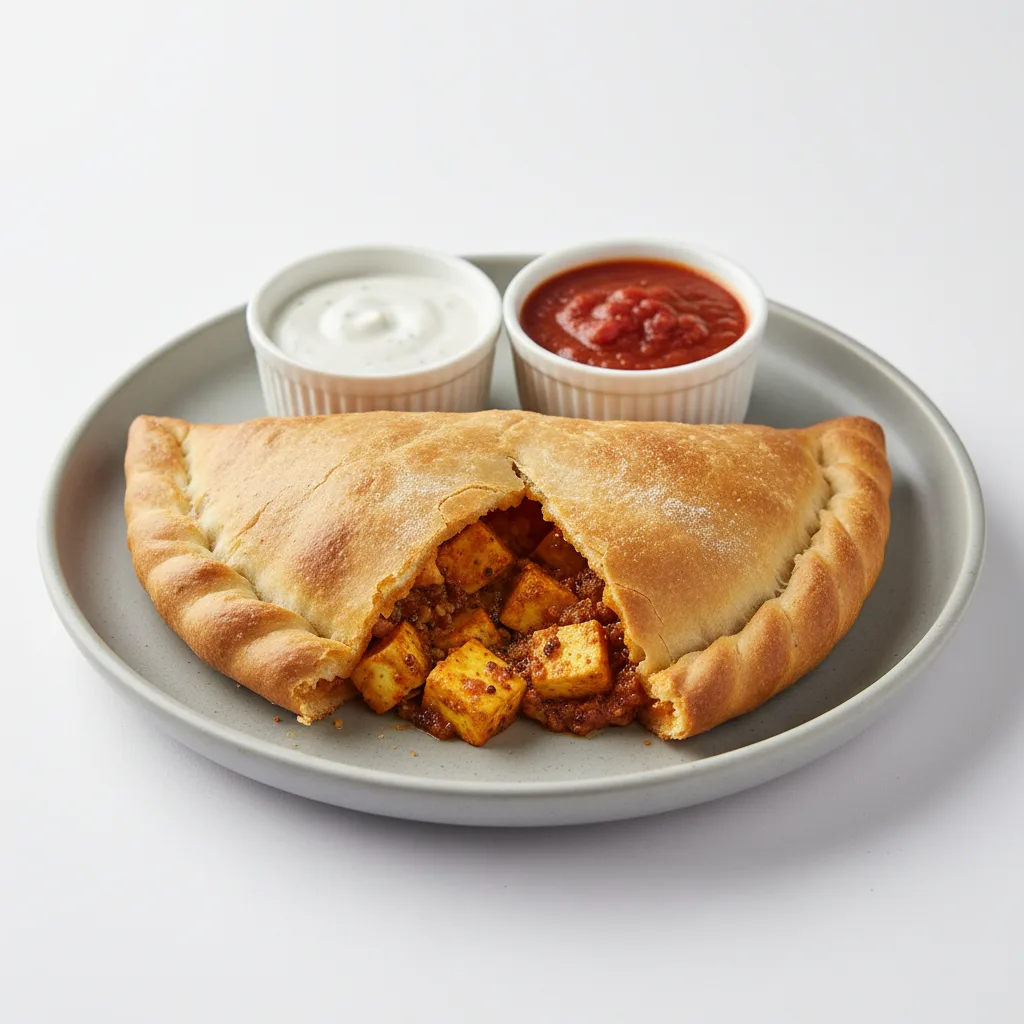 Paneer Achari Calzone Paneer Achari Calzone