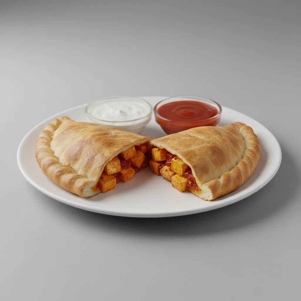 Paneer Chilli Calzone Paneer Chilli Calzone
