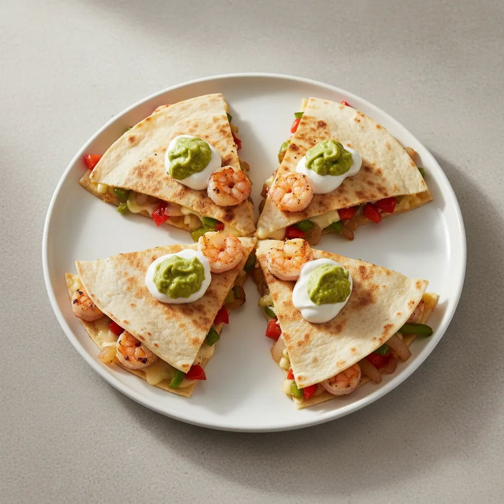 Super Grilled Prawn Quesadilla