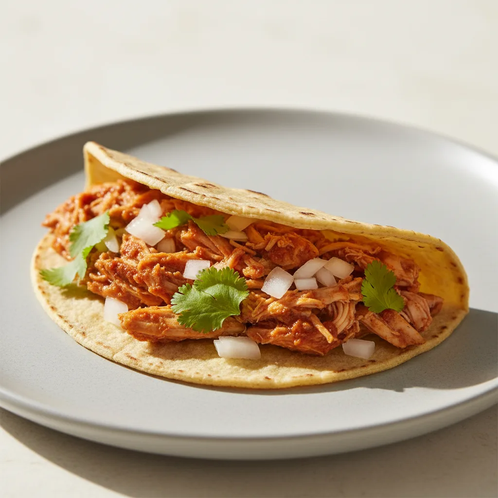Tinga De Pollo Taco