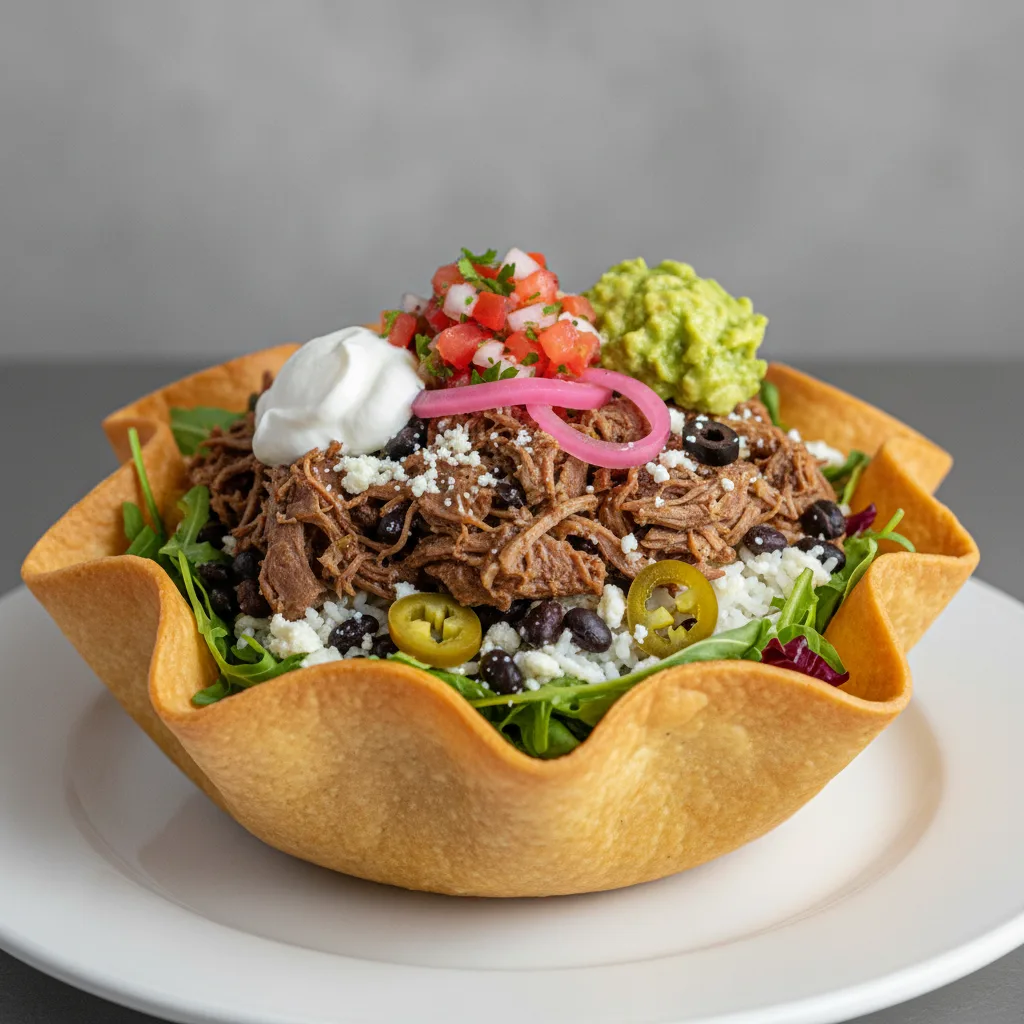 Balsamic Lengua Taco Salad