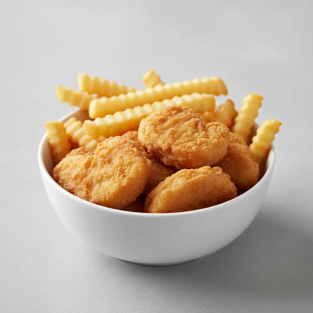Chicken Nuggets and Chips Chicken Nuggets and Chips