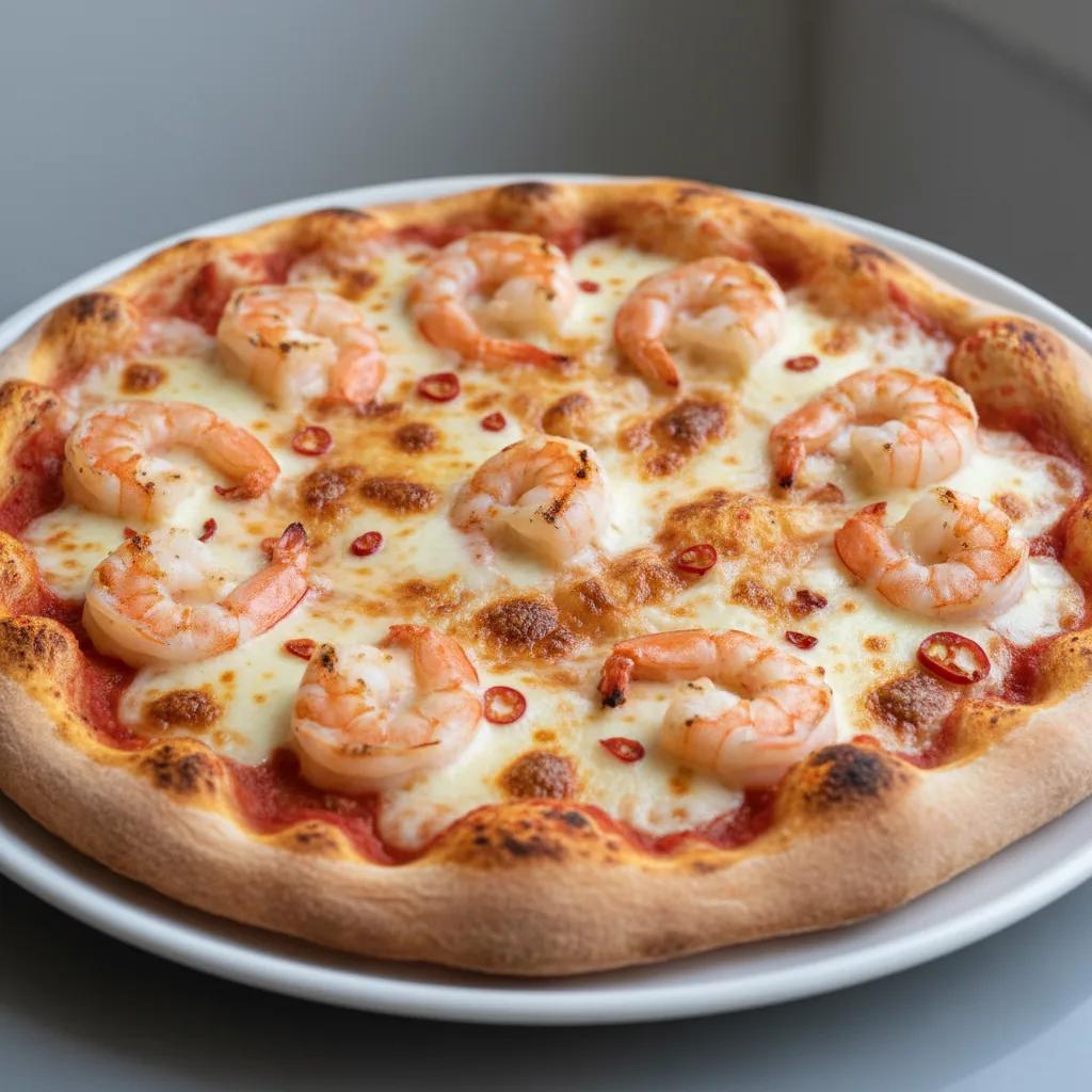 Garlic Prawns Pizza Garlic Prawns Pizza