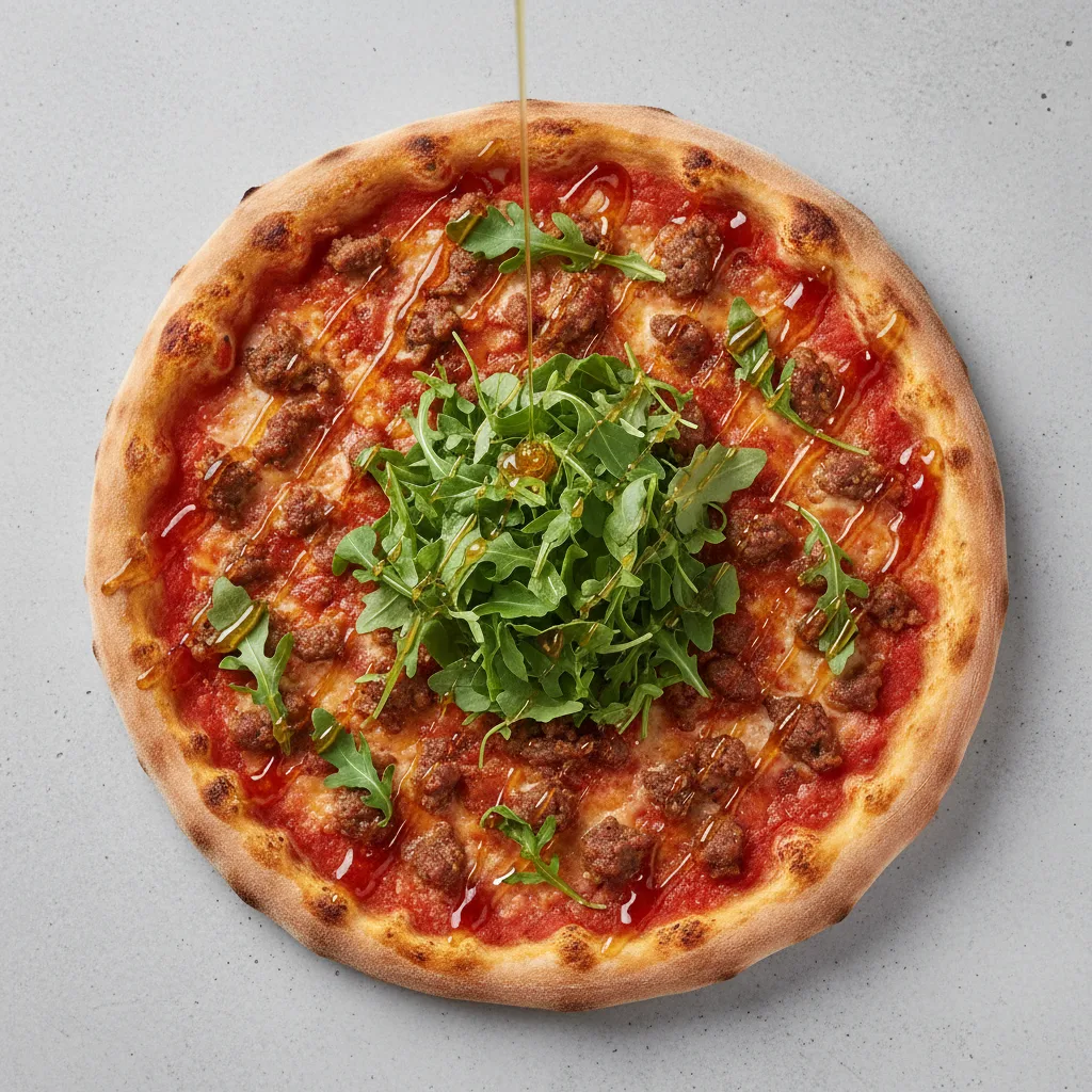 Sausage, Hot Honey and Arugula Sausage, Hot Honey and Arugula