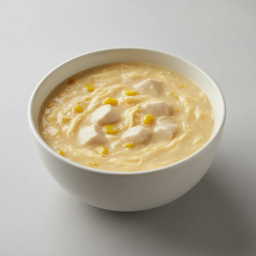 Velvet Corn with Chicken Soup