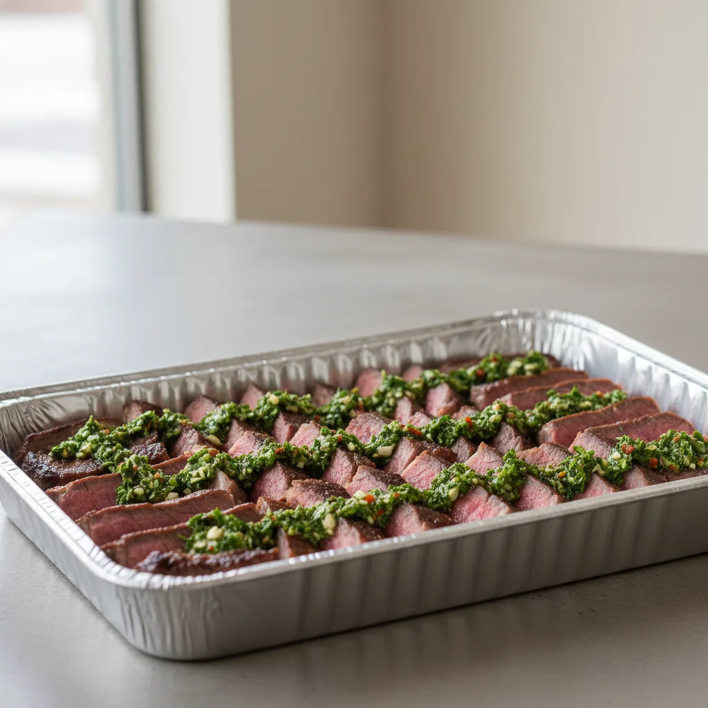 Chimichurri Steak Half Tray Chimichurri Steak Half Tray