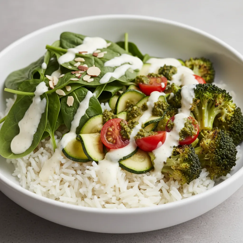 Garlic Veggie Bowl Garlic Veggie Bowl
