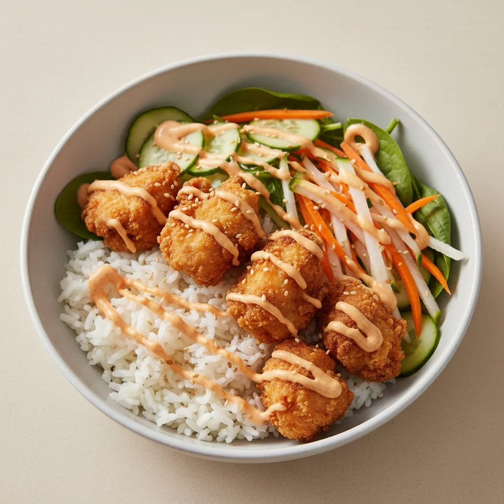 Crispy Ginger-Chicken Bowl Crispy Ginger-Chicken Bowl