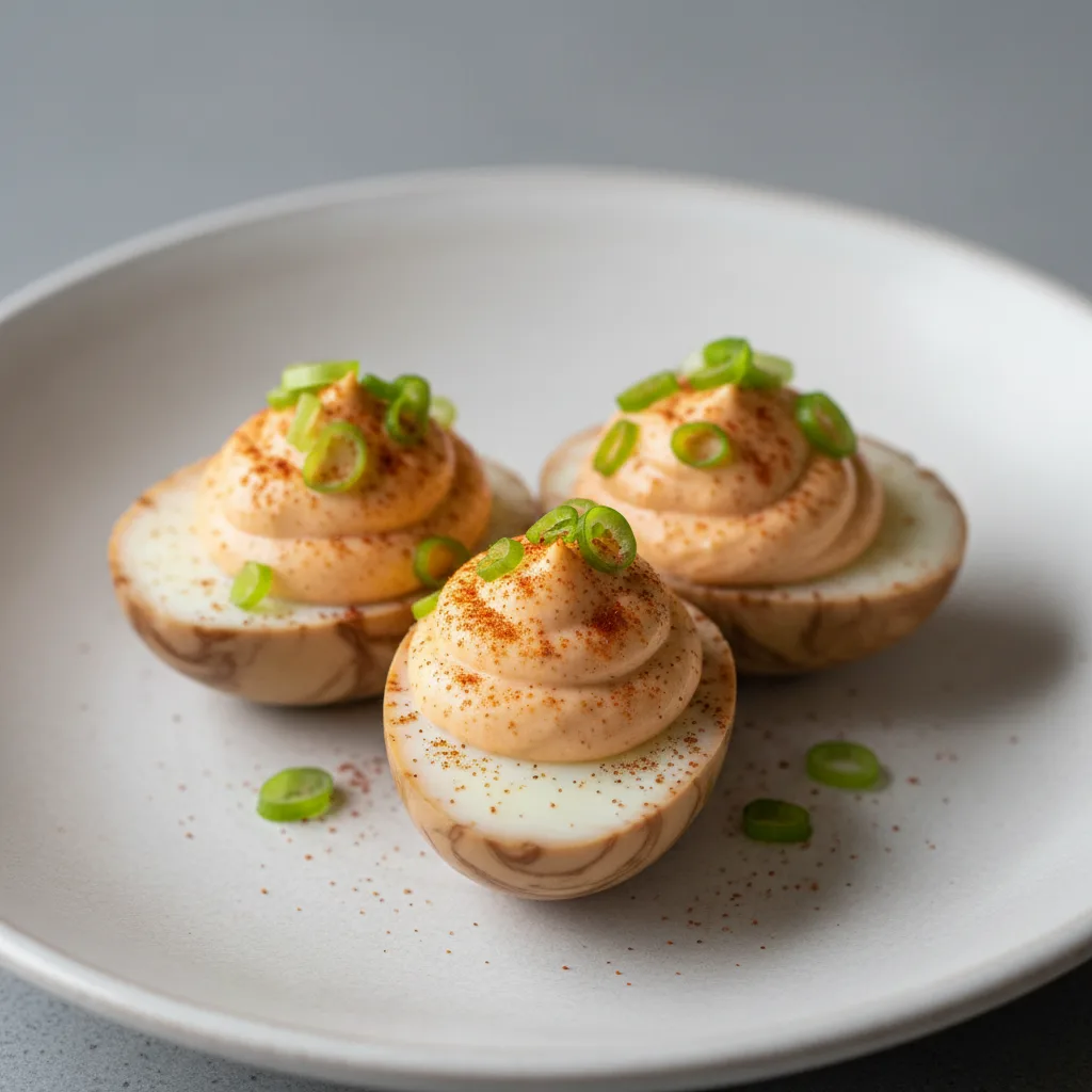 Deviled Tea Egg Deviled Tea Egg
