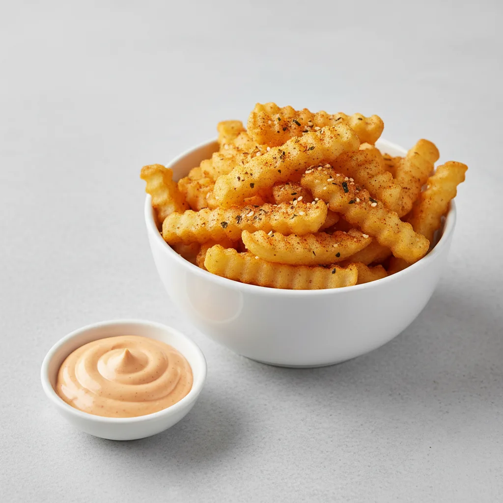 Spicy Togarashi Fries with Our Spicy Mayo Spicy Togarashi Fries with Our Spicy Mayo