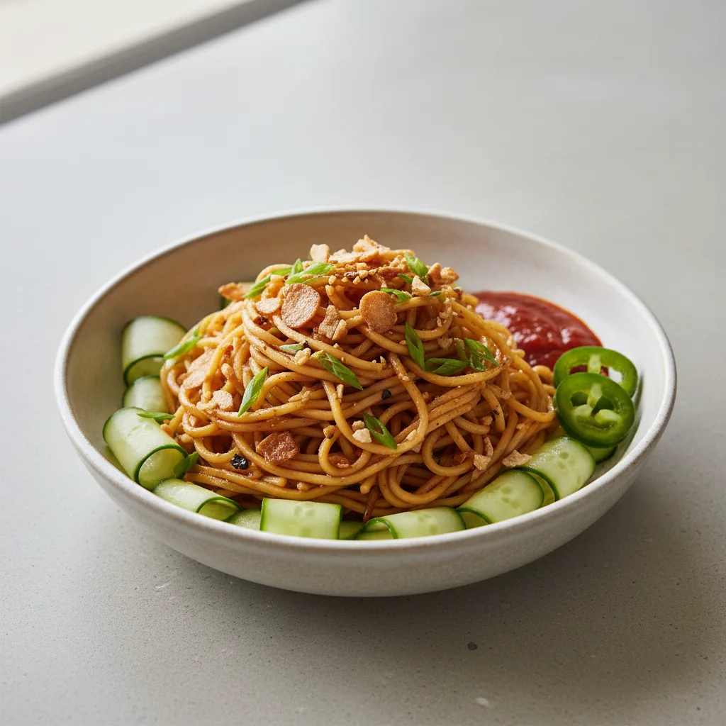 Burmese Garlic Noodle Burmese Garlic Noodle