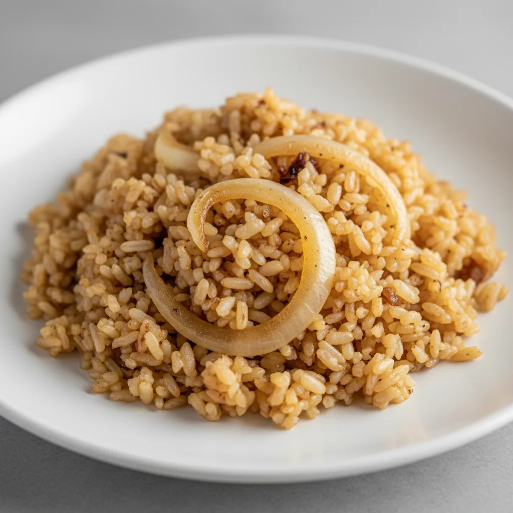 Brown Rice with Onions Home Style Fried Rice Brown Rice with Onions Home Style Fried Rice