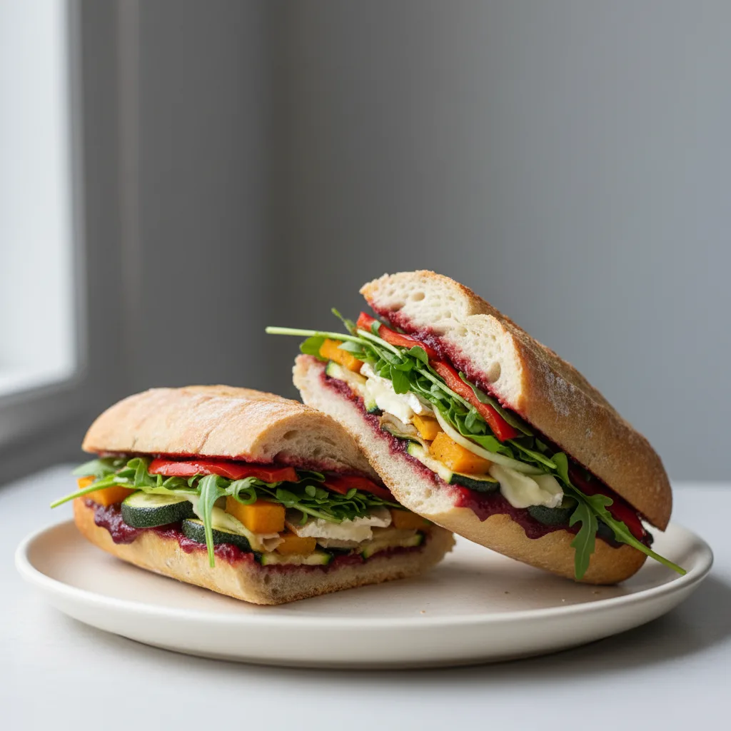 Roasted Veggie Baguette Roasted Veggie Baguette