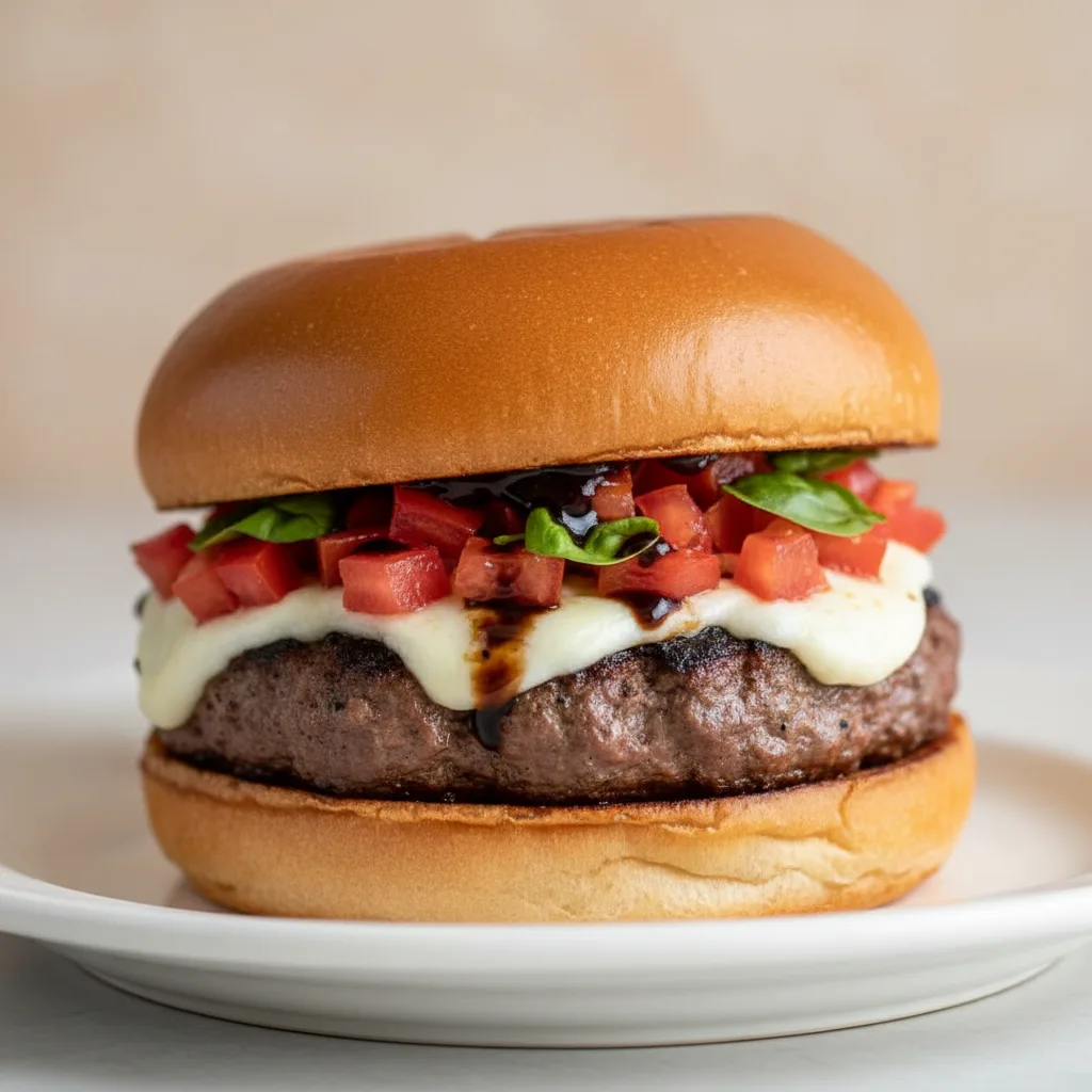 Bruschetta Burger Bruschetta Burger