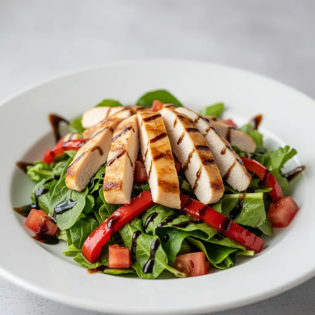 Chicken and Roasted Red Pepper Insalata