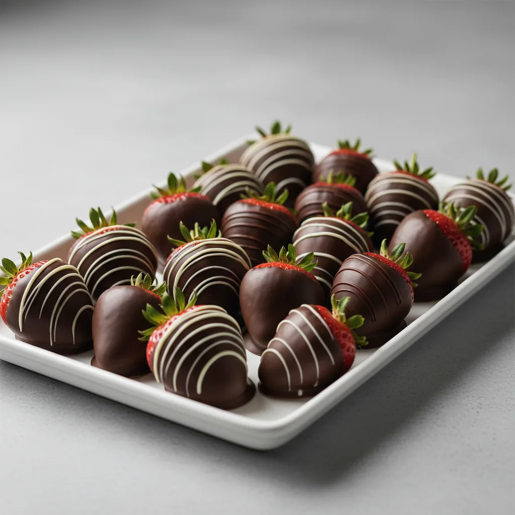 Chocolate-Dipped Strawberry Tray Chocolate-Dipped Strawberry Tray