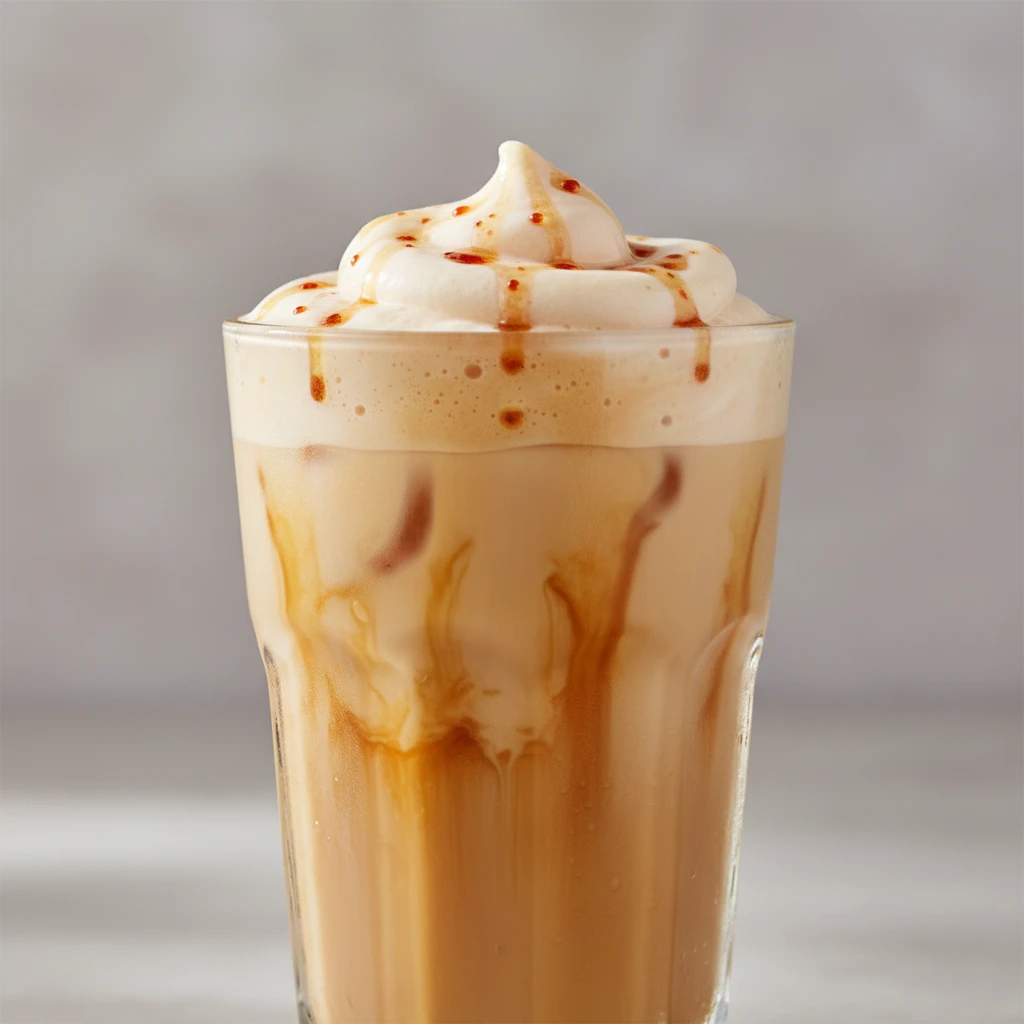Mike's Hot Honey Iced Latte with Hot Honey Cold Foam Mike's Hot Honey Iced Latte with Hot Honey Cold Foam