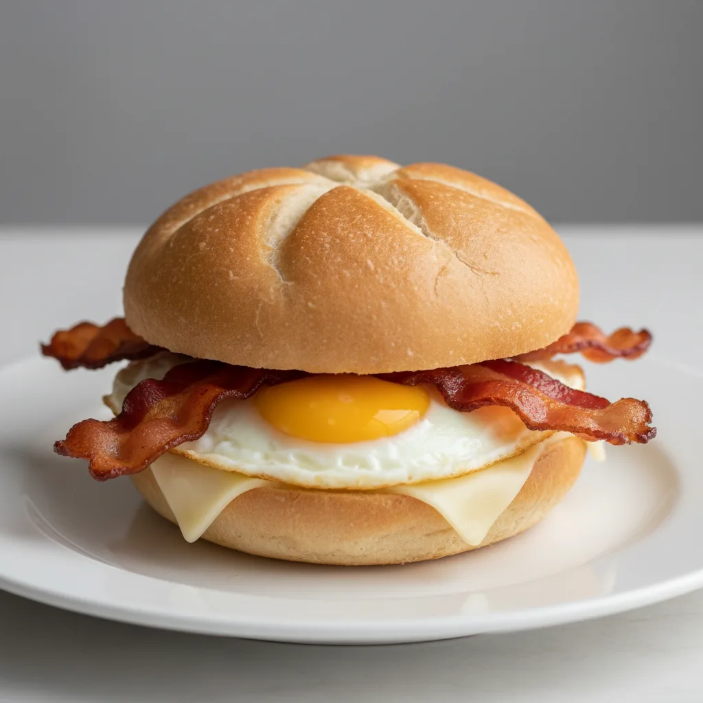 Kaiser Roll Bacon, Egg and Cheese Kaiser Roll Bacon, Egg and Cheese