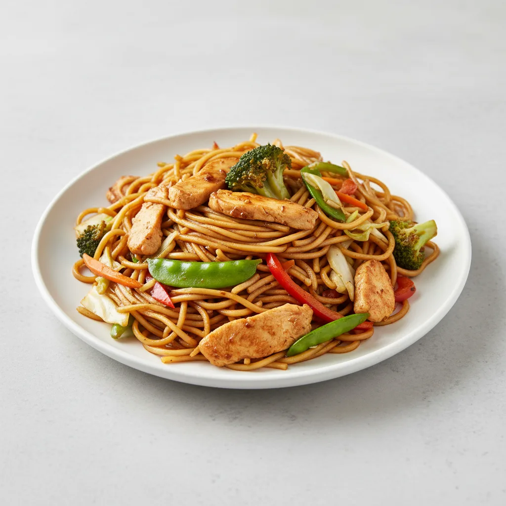 Stir Fry Chow Mein Noodles with Chicken Stir Fry Chow Mein Noodles with Chicken