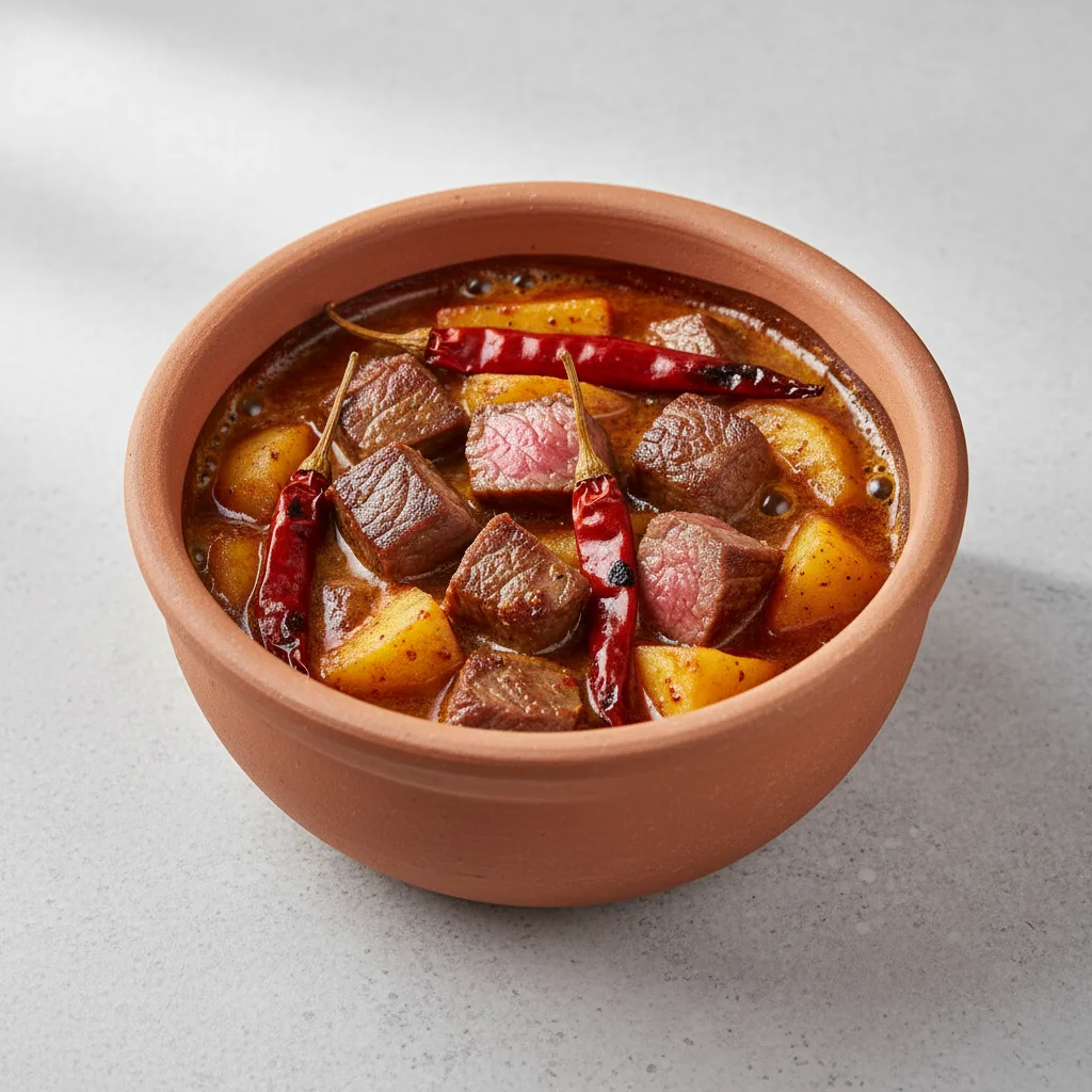 Spicy Wagyu and Potato Claypot Spicy Wagyu and Potato Claypot