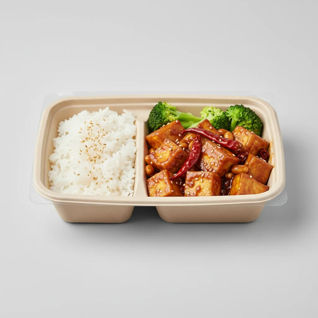 Vegan Kung Pao Tofu Boxed Lunch Vegan Kung Pao Tofu Boxed Lunch