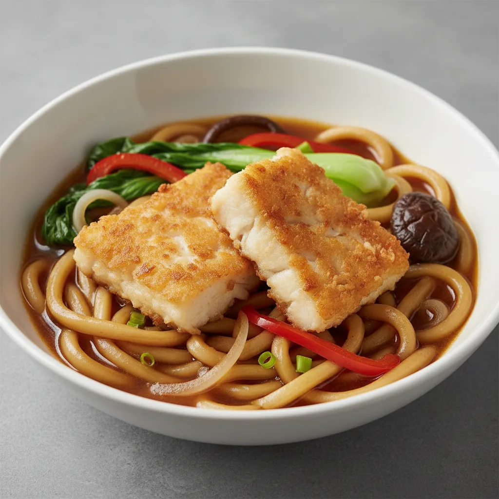 Fish Fried Udon