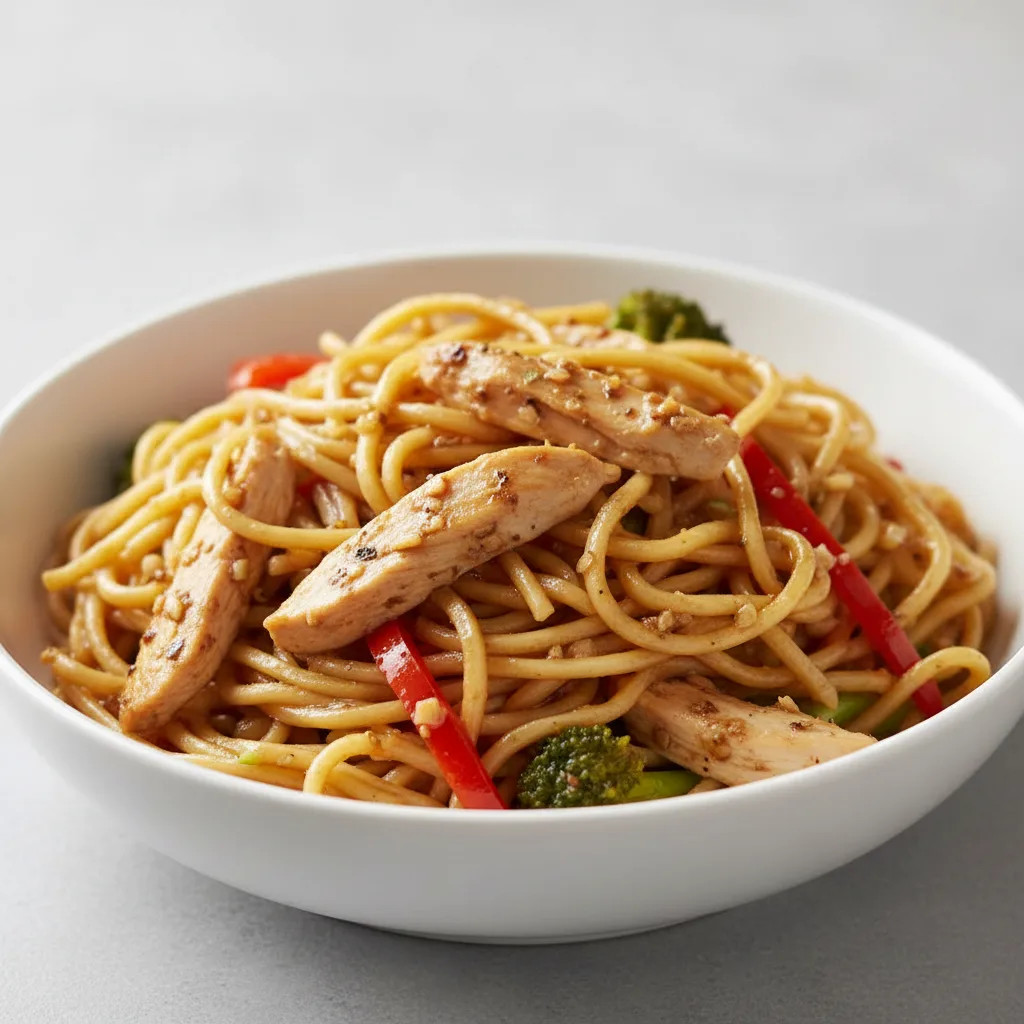 Garlic Noodle with Chicken