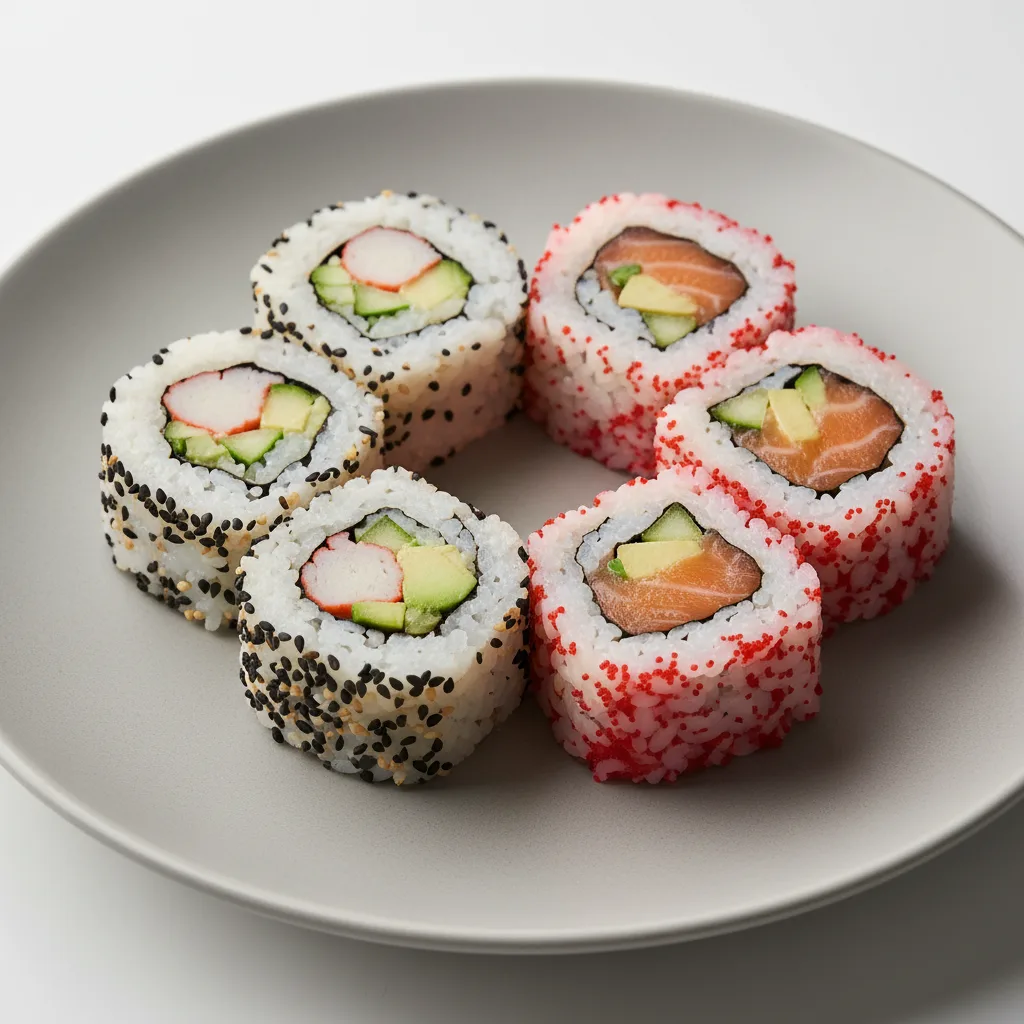 California Roll and Alaska Roll