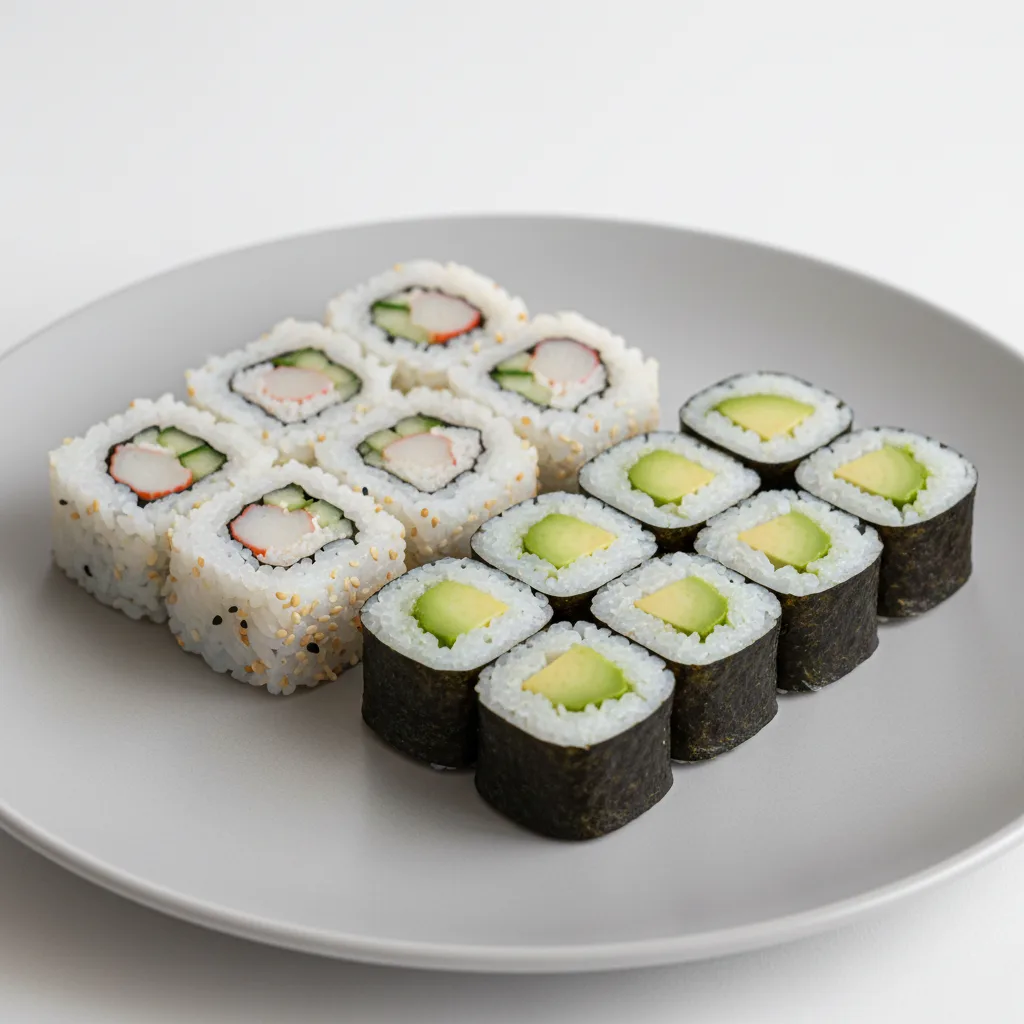 California Roll and Avocado Roll
