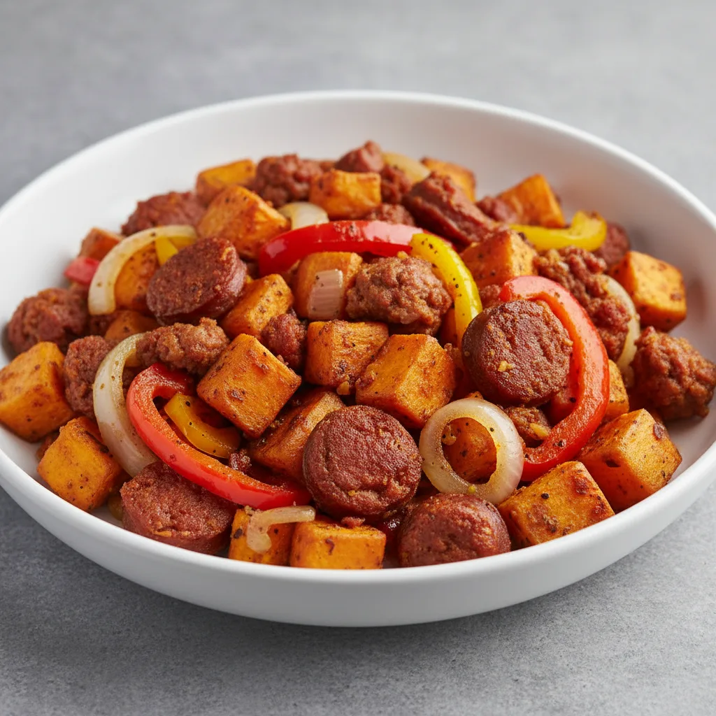 Chorizo and Sweet Potato Breakfast Hash Chorizo and Sweet Potato Breakfast Hash