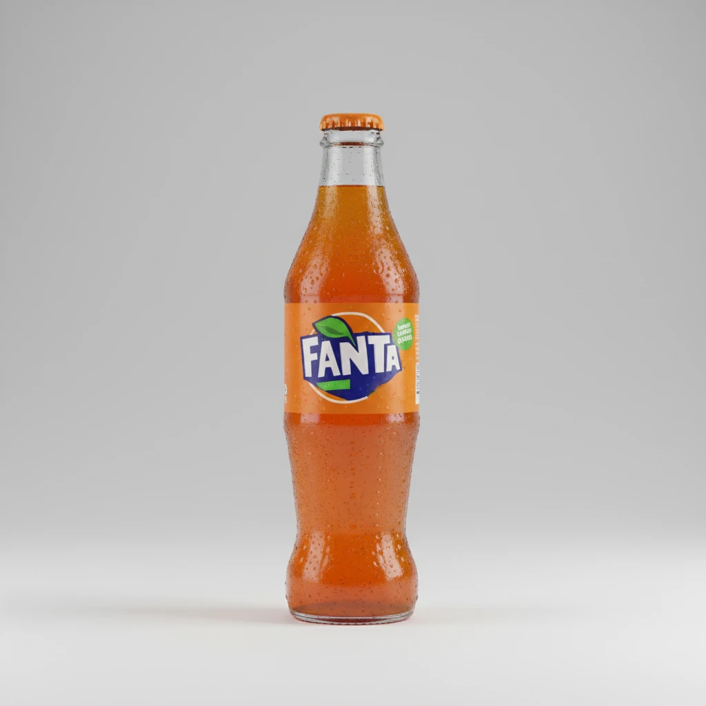 Fanta Orange, Glass Bottle Fanta Orange, Glass Bottle