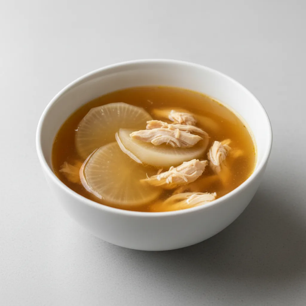 Daikon Chicken Bone Broth Soup Daikon Chicken Bone Broth Soup