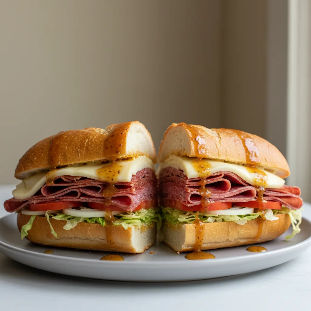 Submarine Cold Sub with Italian Dressing