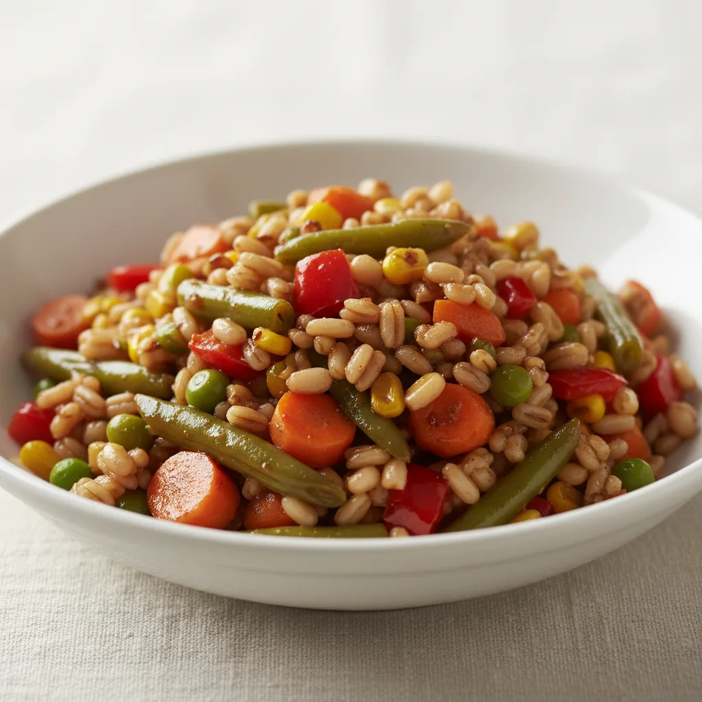 Vegetable Barley Salad with Balsamic Vinaigrette Vegetable Barley Salad with Balsamic Vinaigrette