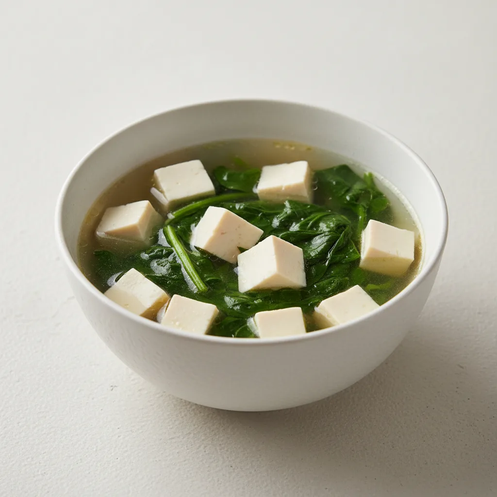 Spinach Tofu Soup