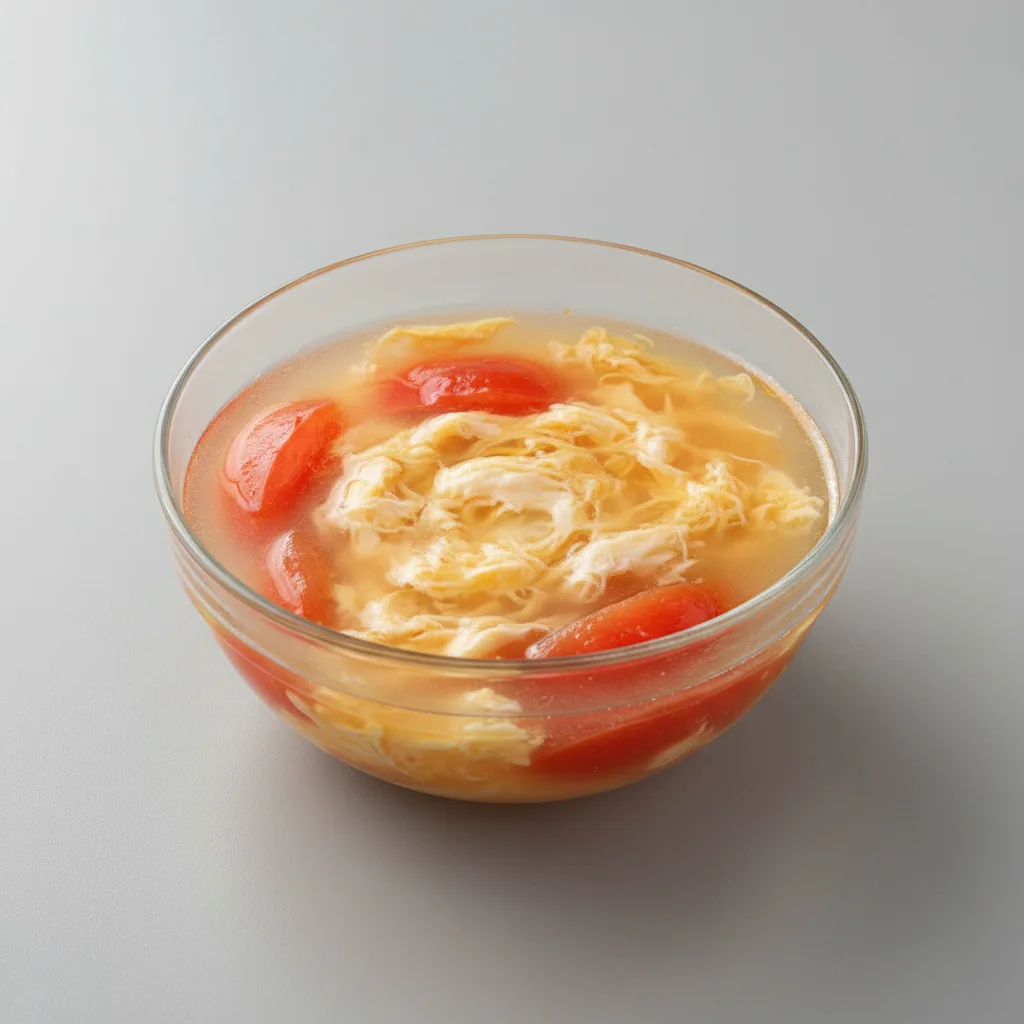 Tomato Egg Flower Soup