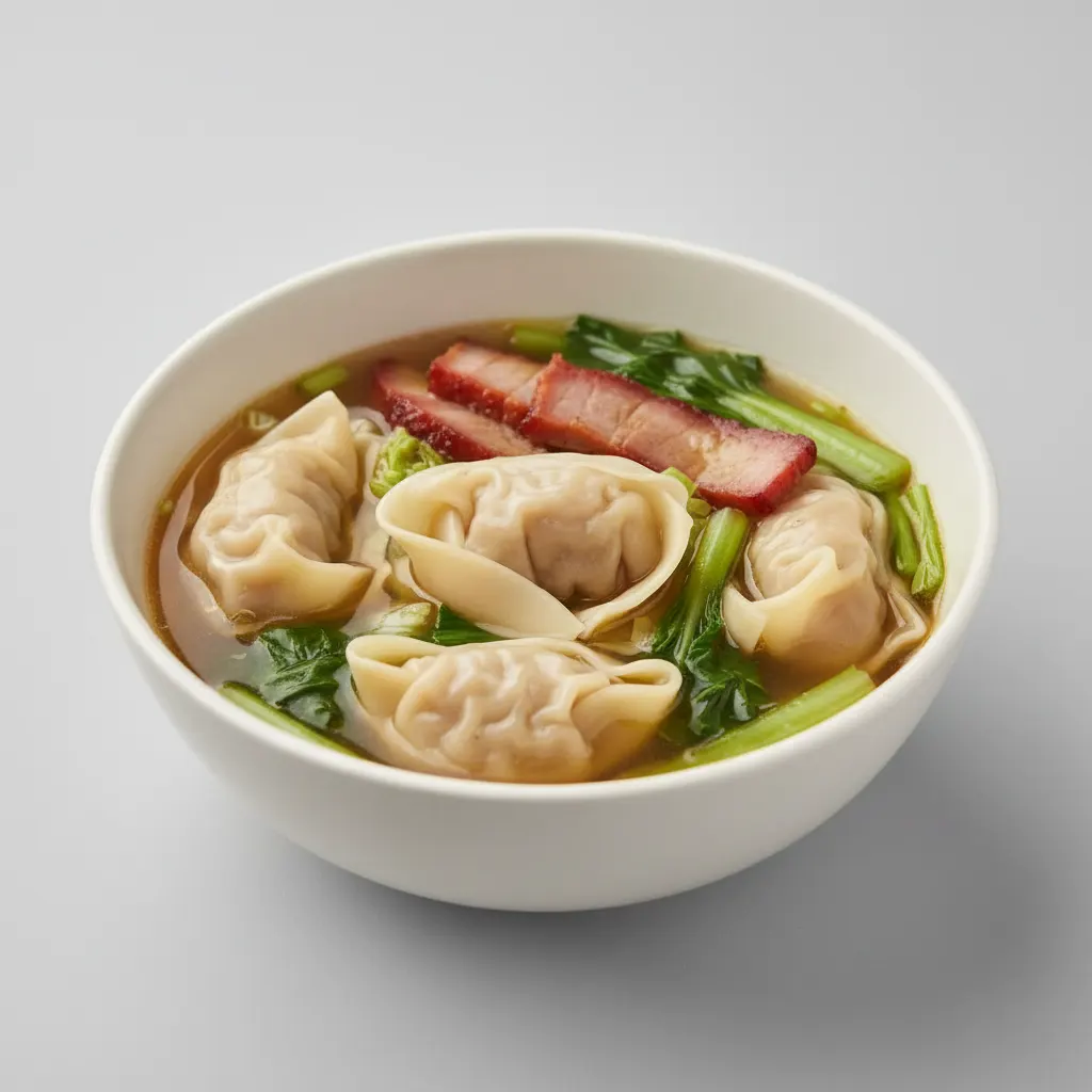 Won Ton Soup (with BBQ Pork and Veggie)