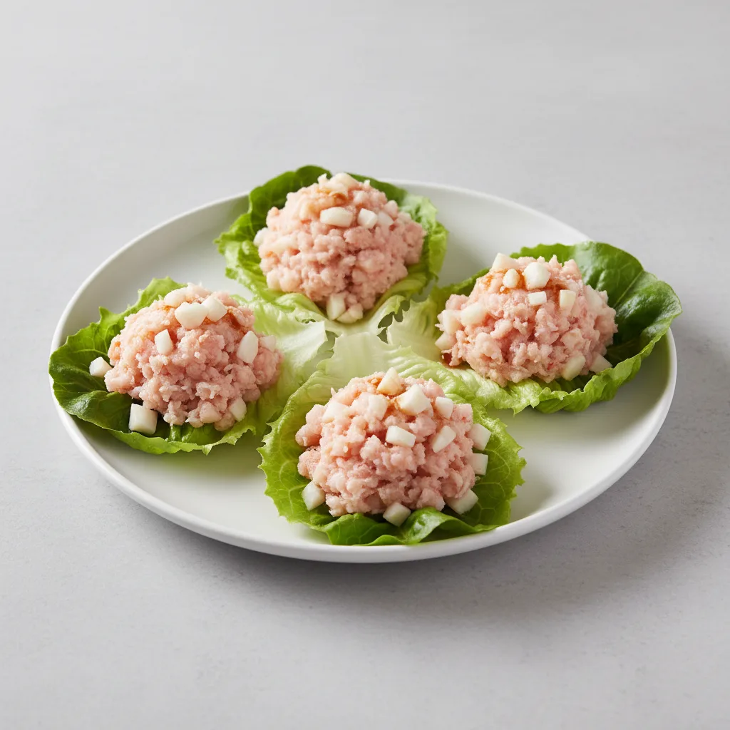 Prawns Minced with Water Chestnuts Lettuce Wrap (4 Pieces)