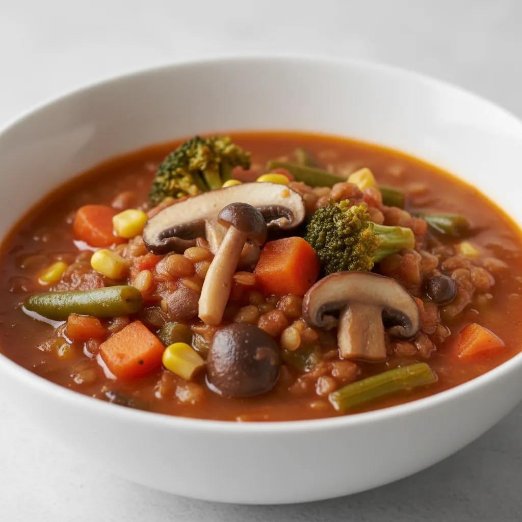 Mixed Vegetable and Mushroom Soup Mixed Vegetable and Mushroom Soup